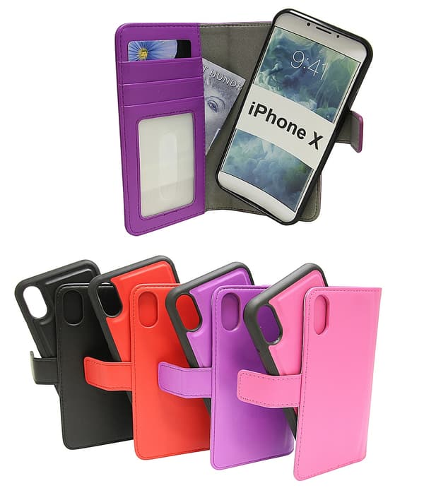 Magnet Wallet iPhone X/Xs Hotpink