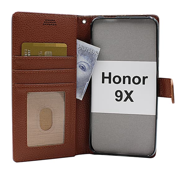 New Standcase Wallet Honor 9X Ljusblå