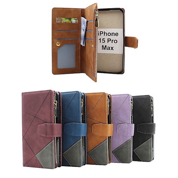 XL Standcase Lyxfodral iPhone 15 Pro Max Lila