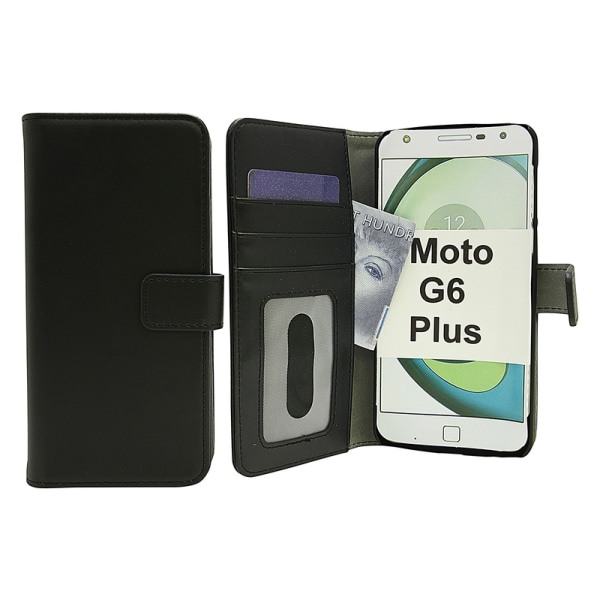 Magnet Wallet Motorola Moto G6 Plus Svart