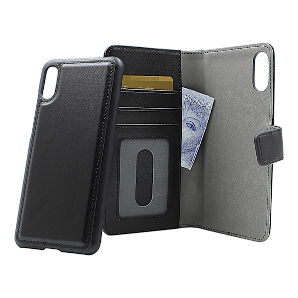 Skimblocker Magnet Wallet Huawei Y6 2019 Svart
