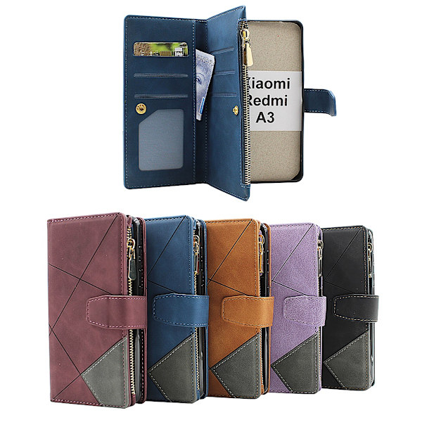 XL Standcase Lyxfodral Xiaomi Redmi A3 Marinblå