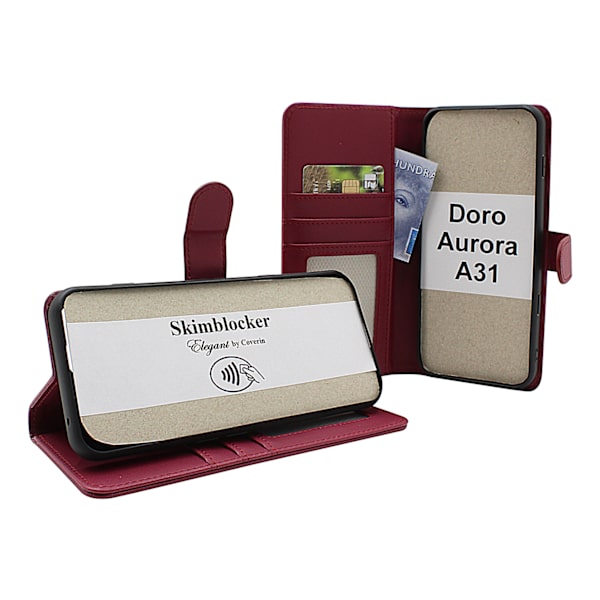 Skimblocker Doro Aurora A31 Plånboksfodral Petrol