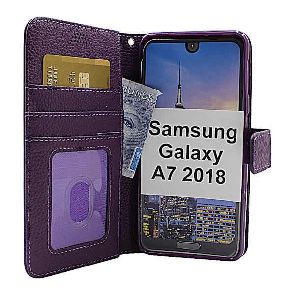New Standcase Wallet Samsung Galaxy A7 2018 (A750FN/DS) Lila
