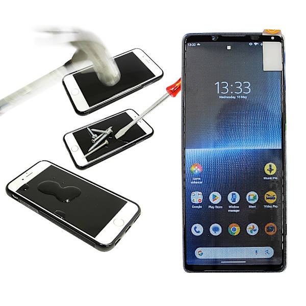 Full Frame Glas skydd Sony Xperia 1 V 5G (XQ-DQ72)