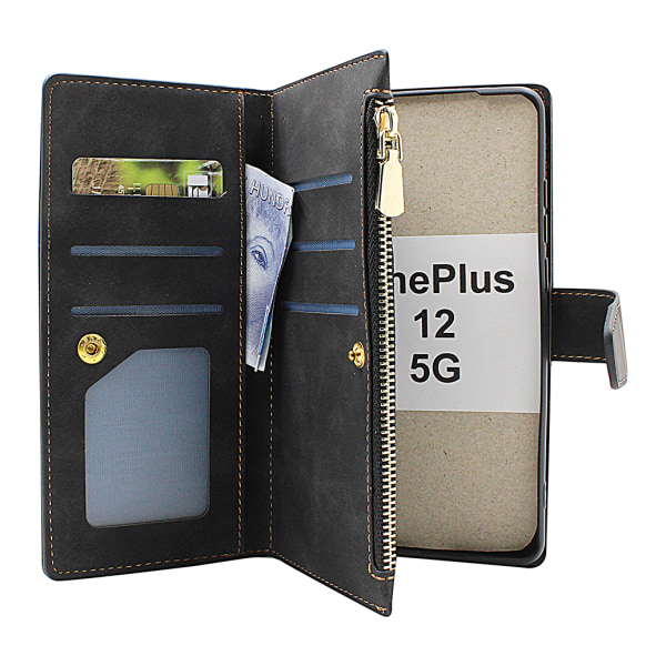 XL Standcase Lyxfodral OnePlus 12 5G Svart