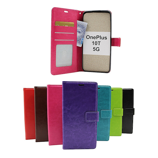 Crazy Horse Wallet OnePlus 10T 5G Brun