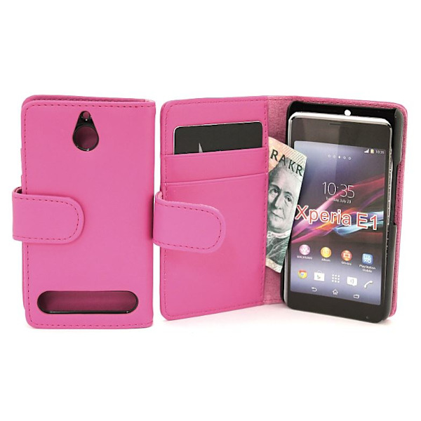 Plånboksfodral Sony Xperia E1 (D2005) Hotpink