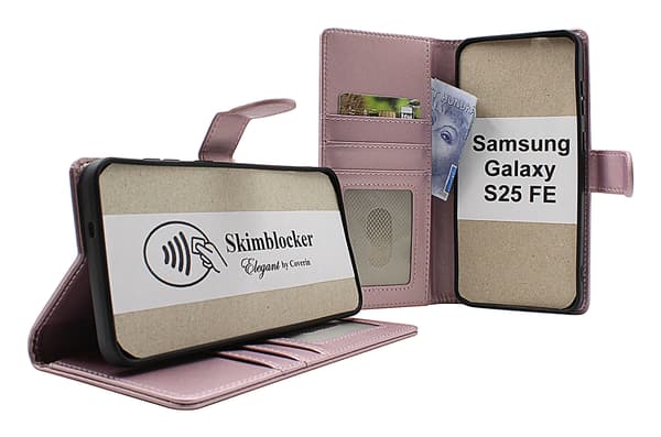 Skimblocker Samsung Galaxy S25 FE Plånboksfodral Happy Cherry