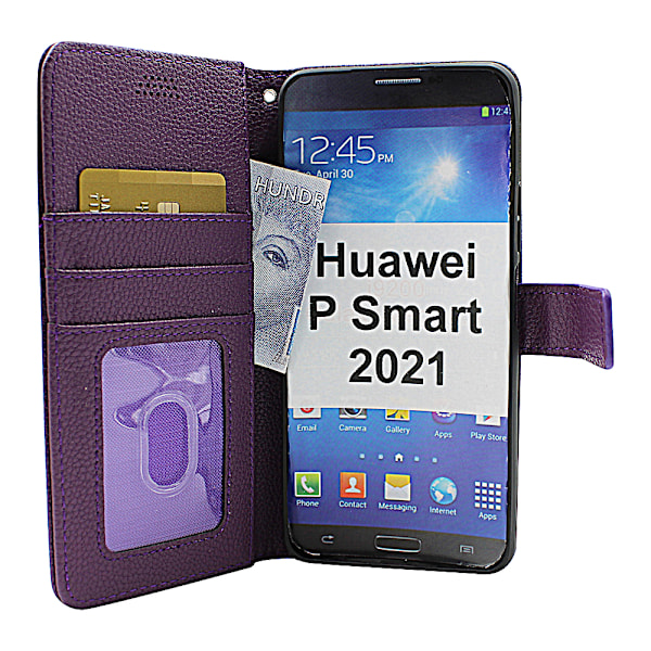 New Standcase Wallet Huawei P Smart 2021 Ljusblå