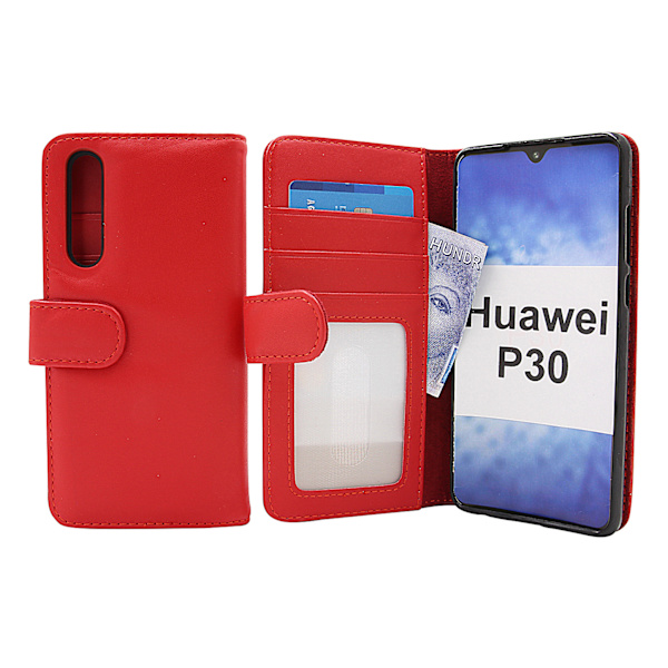 Skimblocker Plånboksfodral Huawei P30 Röd