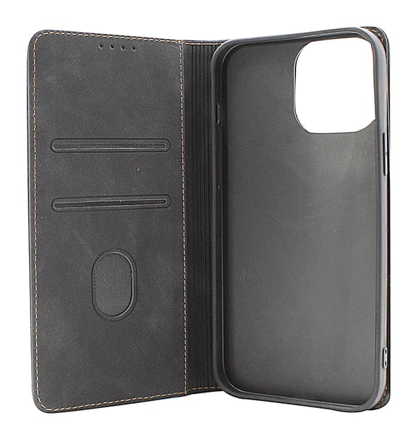Fancy Standcase Wallet iPhone 13 Pro Max Brun
