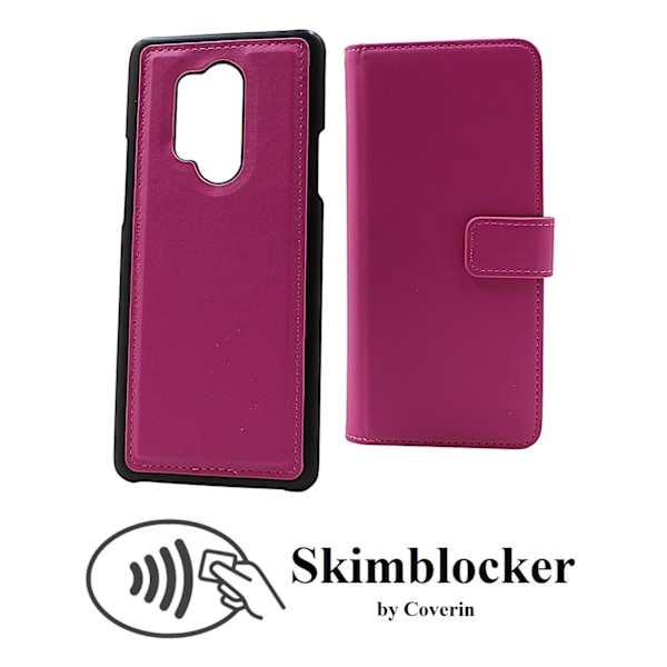 Skimblocker Magnet Wallet OnePlus 8 Pro Hotpink