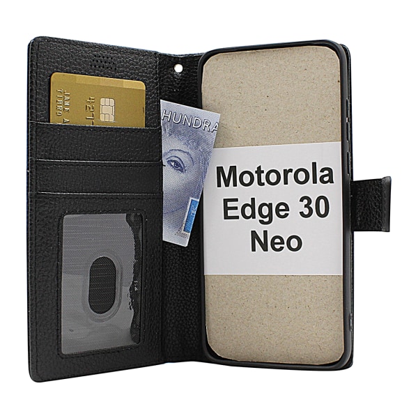 New Standcase Wallet Motorola Edge 30 Neo 5G Svart