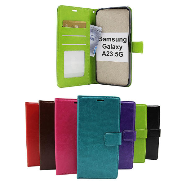 Crazy Horse Wallet Samsung Galaxy A23 5G (A236B) Turkos