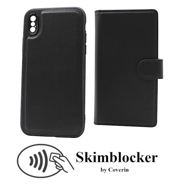 Skimblocker iPhone X/Xs Magnet Plånboksfodral