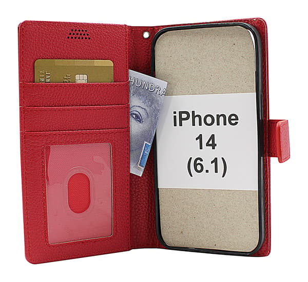 New Standcase Wallet iPhone 14 (6.1) Hotpink