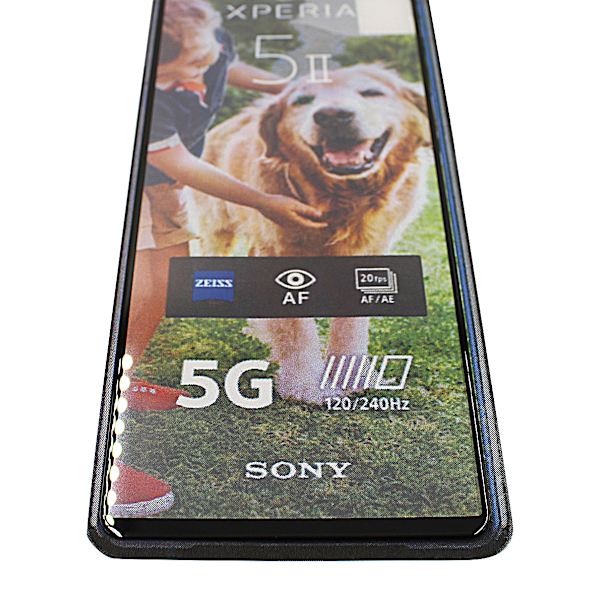 Full Frame Glas skydd Sony Xperia 5 II (XQ-AS52) (Svart)