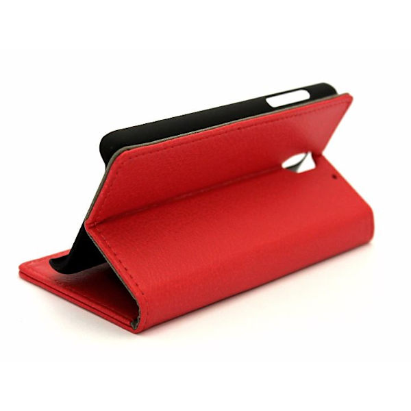 Standcase wallet HTC Desire 610 Röd