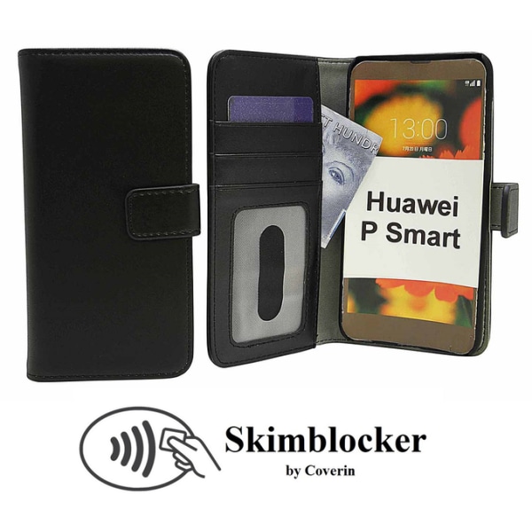 Skimblocker Magnet Wallet Huawei P Smart (FIG-LX1) Lila