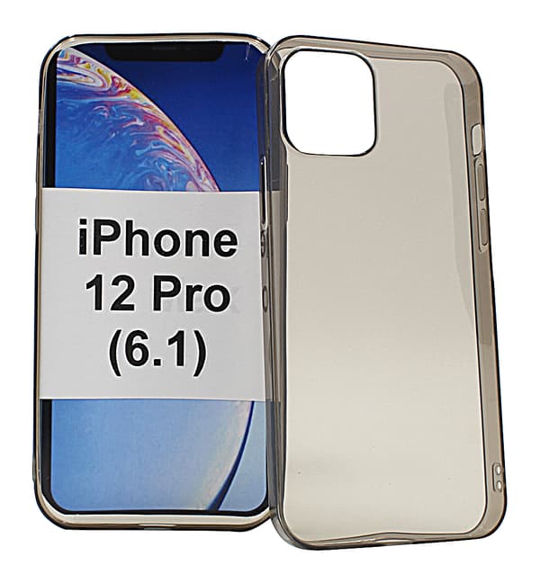 Ultra Thin TPU skal iPhone 12 Pro (6.1) (Grå)