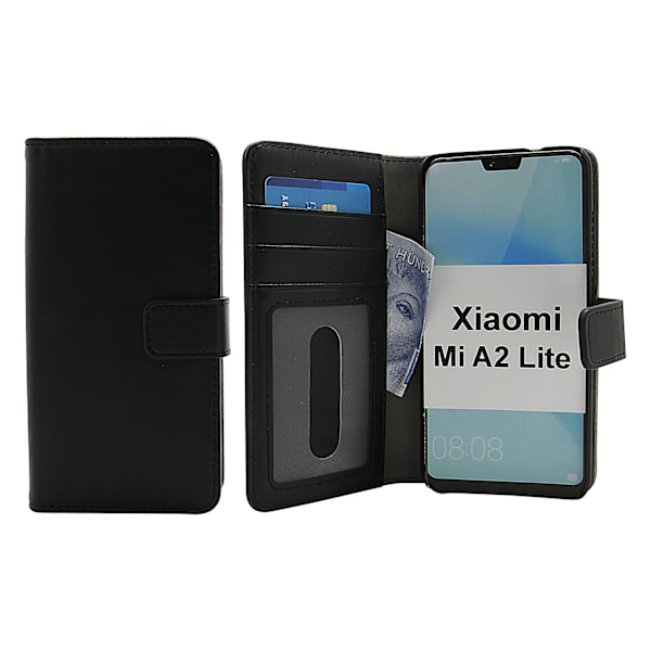 Skimblocker Magnet Wallet Xiaomi Mi A2 Lite Svart