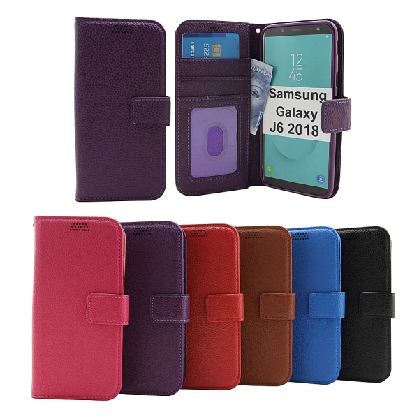 New Standcase Wallet Samsung Galaxy J6 2018 (J600FN/DS) Svart