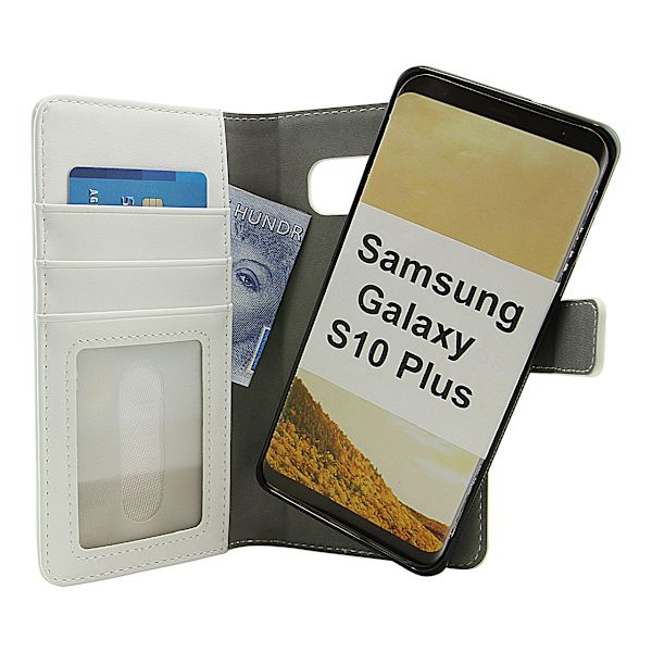 Skimblocker Magnet Wallet Samsung Galaxy S10 Plus (G975F) Vit