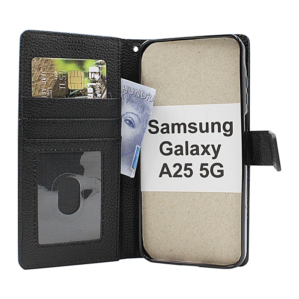 New Standcase Wallet Samsung Galaxy A25 5G (SM-A256B/DS) Svart
