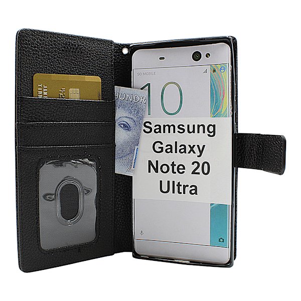 New Standcase Wallet Samsung Galaxy Note 20 Ultra 5G Röd