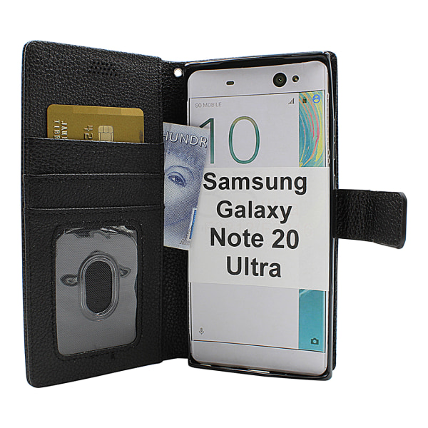 New Standcase Wallet Samsung Galaxy Note 20 Ultra 5G Svart