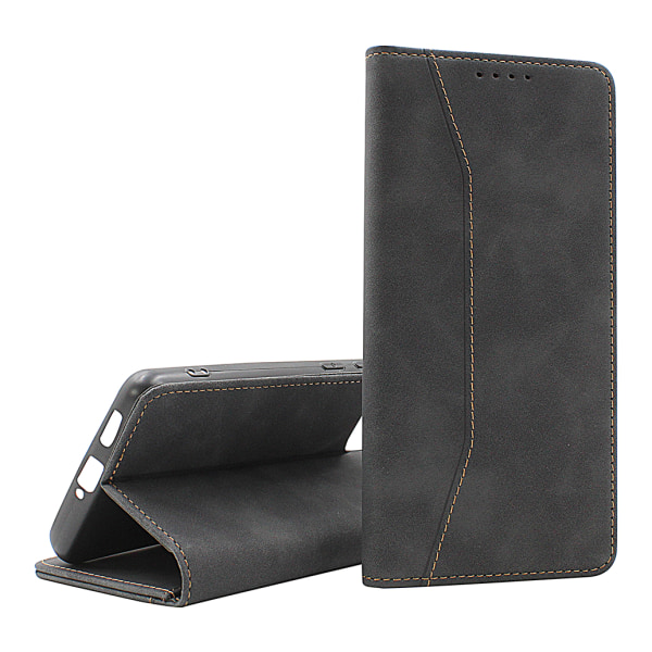 Fancy Standcase Wallet Samsung Galaxy S22 Ultra 5G Brun