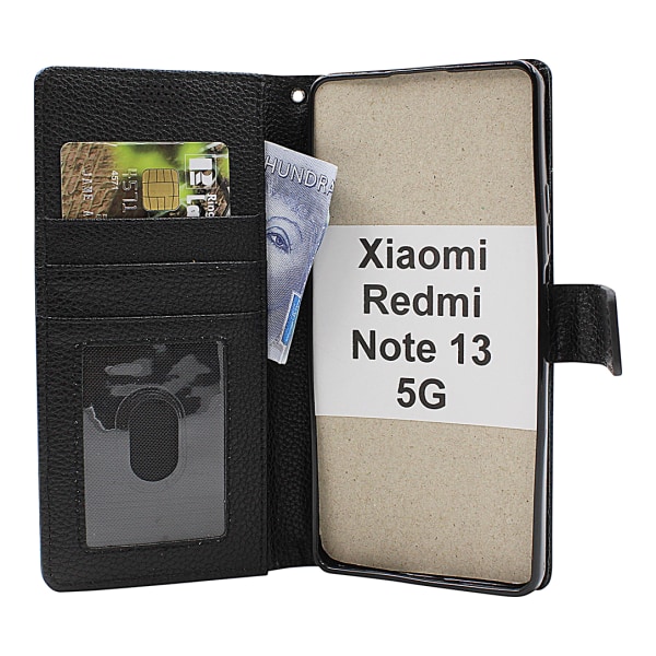 New Standcase Wallet Xiaomi Redmi Note 13 5G Ljusblå