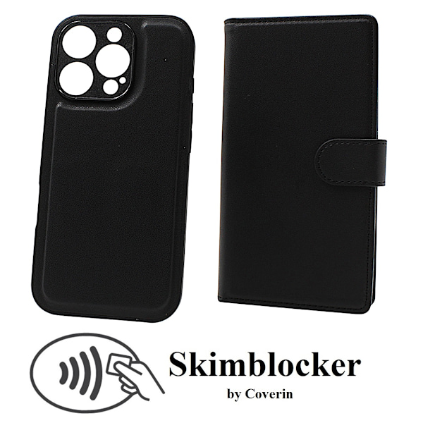 Skimblocker iPhone 16 Pro Magnet Plånboksfodral