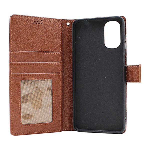 New Standcase Wallet Motorola Moto G22 Ljusblå