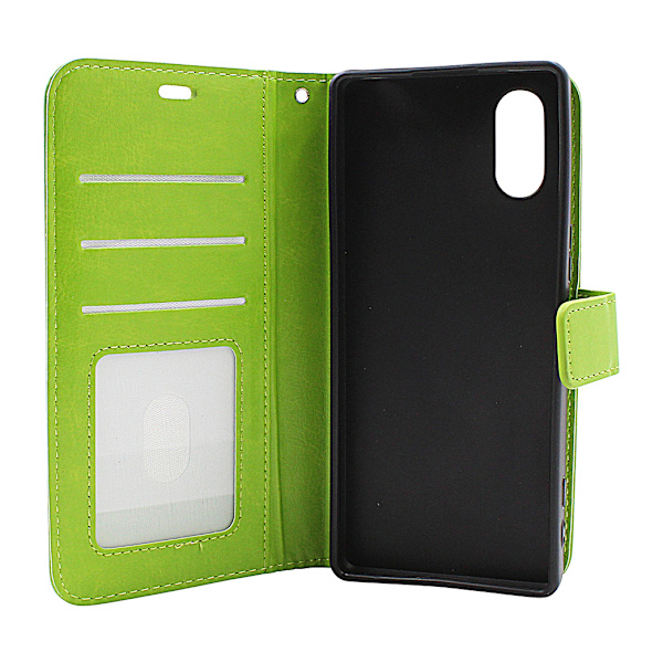 Crazy Horse Wallet Sony Xperia 5 V Hotpink