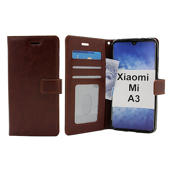 Crazy Horse Wallet Xiaomi Mi A3 Brun
