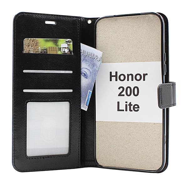 Crazy Horse Honor 200 Lite 5G Plånboksfodral Brun