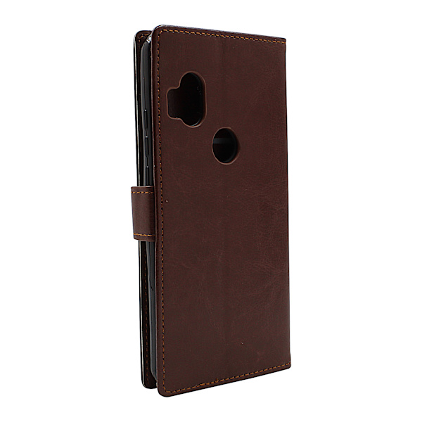 Crazy Horse Wallet Motorola One Hyper Brun