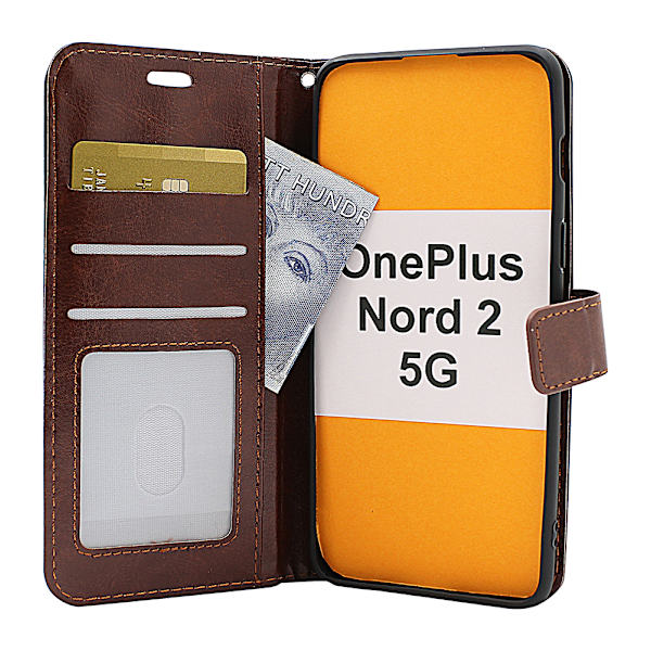 Crazy Horse Wallet OnePlus Nord 2 5G Grön