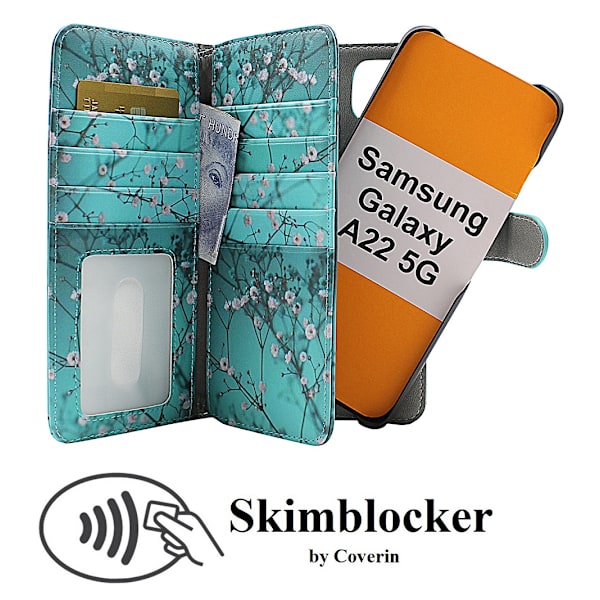 Skimblocker XL Magnet Designwallet Samsung Galaxy A22 5G