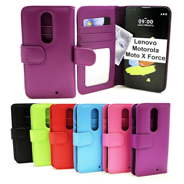 Plånboksfodral Lenovo Motorola Moto X Force Svart