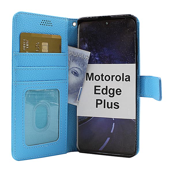 New Standcase Wallet Motorola Edge Plus Röd