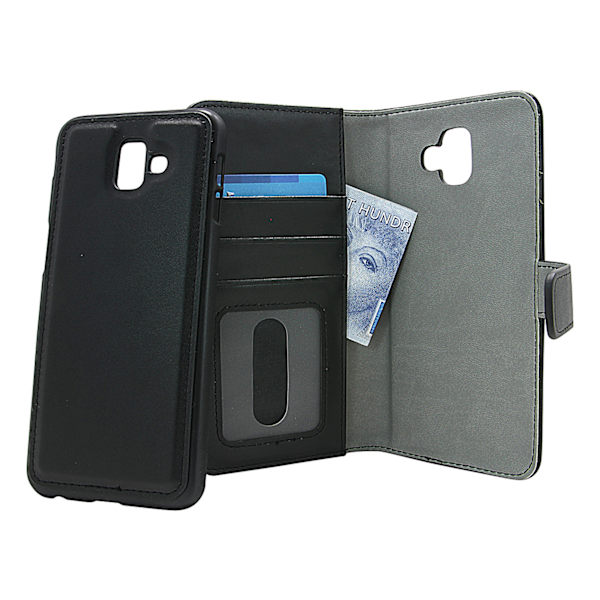 Skimblocker Magnet Wallet Samsung Galaxy J6 Plus (J610FN/DS) Svart