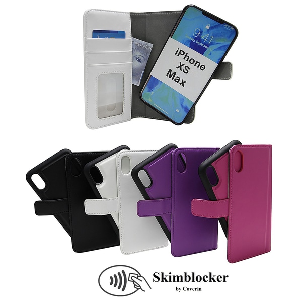 Skimblocker Magnet Wallet iPhone Xs Max Hotpink