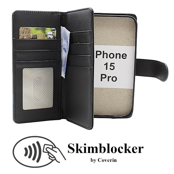 Skimblocker XL Magnet Fodral iPhone 15 Pro