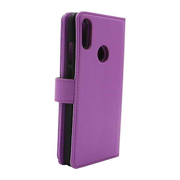 Skimblocker XL Magnet Wallet Huawei Y6 2019 Lila