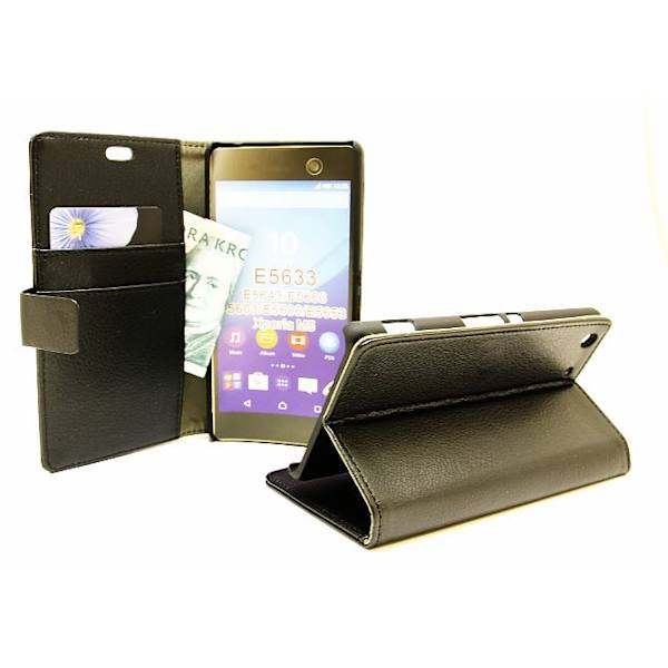 Standcase Wallet Sony Xperia M5 (E5603 / E5633) Svart
