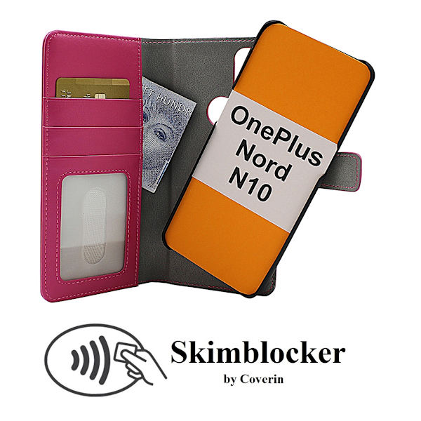 Skimblocker Magnet Fodral OnePlus Nord N10 Svart