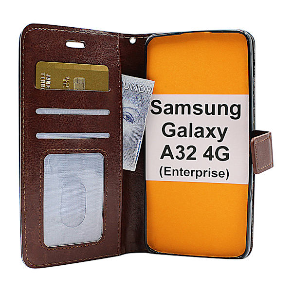 Crazy Horse Wallet Samsung Galaxy A32 4G (SM-A325F) Grön